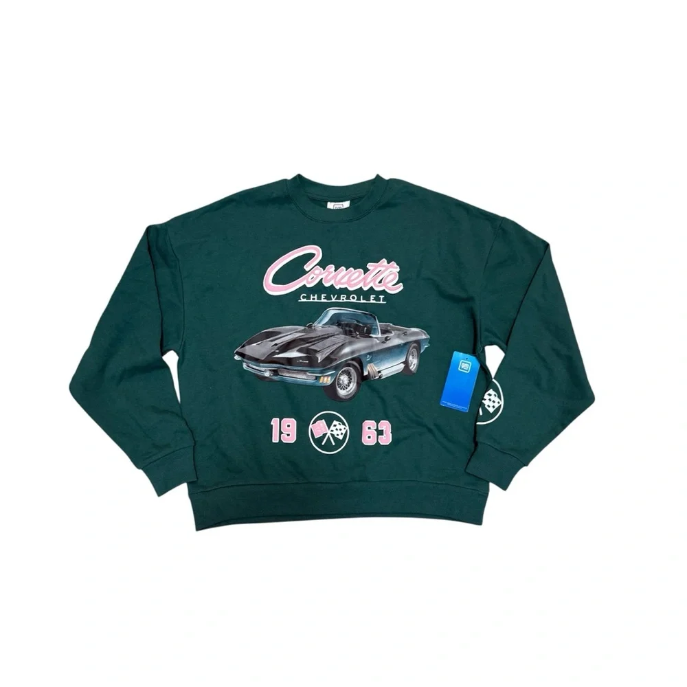 GM Official Licensed Corvette Chevrolet 1963 Graphic Crewneck Sweatshirt